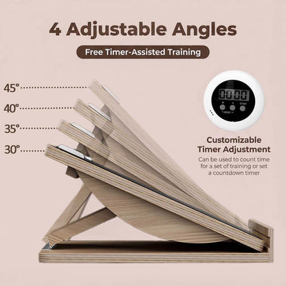 2-in-1 Slant Board & Balance Board with Timer