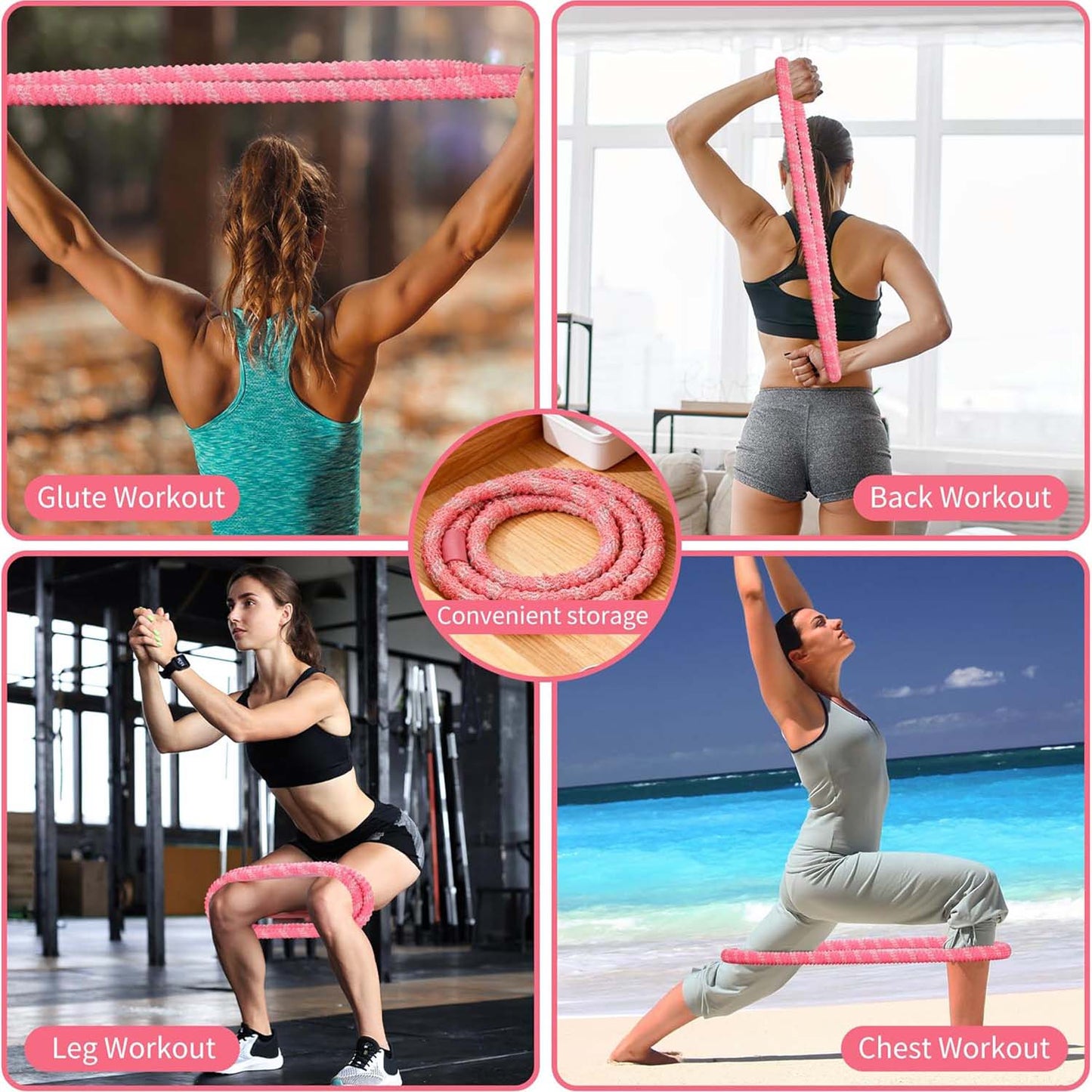 Soft Hula Hoop – 3.3 lbs, Adult Weight Loss & Core Strength
